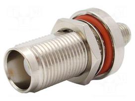 Adapter | SMA female,TNC female | Insulation: PTFE | 50Ω | brass