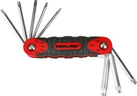 Įrankiai ir matavimo prietaisai // Rankiniai įrankiai ir rankinių įrankių komplektai // Klucze torx t9-t40 ze skuwką kpl. 8 szt  proline