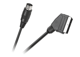 TV, SAT, HDMI, DVI kabeliai ir priedai // HDMI, DVI, AUDIO jungiamieji laidai ir priedai // Kabel EURO - DIN 1,2m