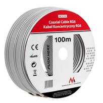 Laidai // Bendraašiai kabeliai // Kabel  koncentryczny Maclean, Przewód antenowy satelitarny, 1.0CCS RG6, 100M, MCTV-572