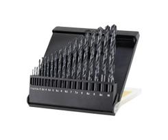 Gręžtuvai, suktuvai, perforatoriai // Priedai malūnėliams, gręžtuvams ir suktuvams // Wiertła do metalu hss-r din338-kpl.19szt.fi=1-fi=10 co 0.5mm