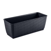 Produktai namams ir sodui // Lauke | Sodo baldai // Doniczka rattanowa z hakami Ratolla DRL500PW umbra
