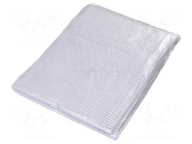 Tarpaulin | L: 6m | Width: 5m | polyetylene | transparent | 100g/m2 | 30m2
