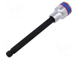 Socket: hex key-bit | hex key,spherical | HEX 10mm | 1/2" | long