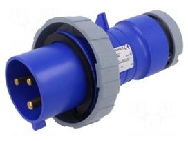 Connector: AC supply 3-phase | plug | male | 32A | 250VAC | IP&S | IP67