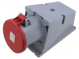 Connector: AC supply 3-phase | socket | female | 63A | 415VAC | IP&S