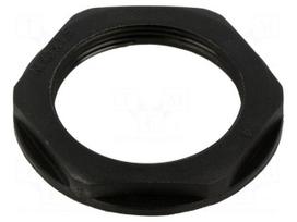Nut | PG29 | polyamide 66 | black | Thread: PG | -50÷135°C
