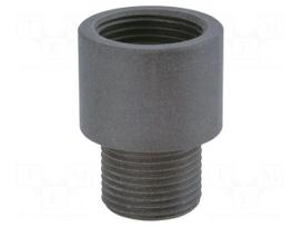 Thread adapter | M40 | PG42 | polypropylene | R-M-PA | Body: black | 15mm