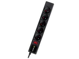 Elektros prekės // Maitinimo prailgintuvų, skirstytuvų ir UK bei USA adapterių rinkinys // Listwa zasilająca TRACER PowerGear 5 m Black (5 gniazd)
