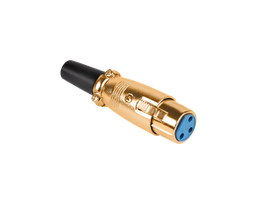 CB, VHF, UHF, PMR racijos, antenos ir priedai // Racijų antenų kabeliai // Wtyk mikrofonowy żeński GOLD