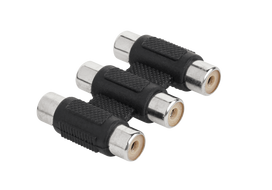 Jungtys // Different Audio, Video, Data connection plug and sockets // Złącze 3 RCA gn - 3 RCA gn
