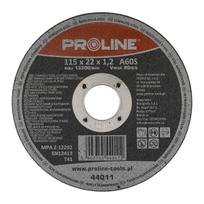 Gręžtuvai, suktuvai, perforatoriai // Priedai malūnėliams, gręžtuvams ir suktuvams // Tarcza do cięcia stali kwas. t41, 115x1.2x22a60s proline