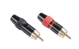 Jungtys // Different Audio, Video, Data connection plug and sockets // Wtyk RCA metalowy HD-290