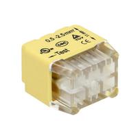 Įrankiai ir matavimo prietaisai // Įrankių, priedų naujienos // Złączka instalacyjna wciskana 6-przewodowa; dwurzędowa; na drut 0,75-2,5mm?; IEC 300V/24A; 10 szt.