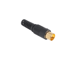 Jungtys // Different Audio, Video, Data connection plug and sockets // Wtyk anten TV długi złoty Cabletech