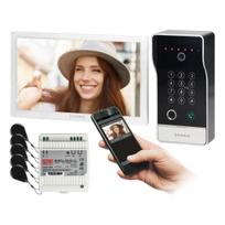Įrankiai ir matavimo prietaisai // Įrankių, priedų naujienos // GUARDO zestaw wideodomofonowy jednorodzinny, 4-żyłowy, 10", Wi-Fi, ekran dotykowy, Full HD, RFID, szyfrator, czytnik lini papilarnych, montaż natynkowy
