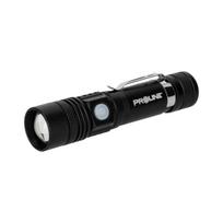Rankinės ir Galvos LED žibintuvėliai // LED kišeniniai žibintuvėliai // Latarka alu. usb-c, 260 lm, zoom, 3 tryby świecenia, proline