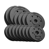 Sporto ir aktyvaus poilsio // Sporto prekės ir įranga // Obciążenie bitumiczne zestaw 30kg ( 8x1.25kg + 4x2.5kg + 2x5kg ), otwór 31mm,  REBEL ACTIVE
