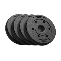 Sporto ir aktyvaus poilsio // Sporto prekės ir įranga // Obciążenie bitumiczne zestaw 4x1.25kg, otwór 31mm, REBEL ACTIVE