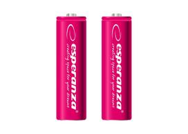 Akumuliatoriai ir baterijos // AA, AAA ir kitų dydžių baterijos, įkrovikliai – galima užsakyti // EZA103R Esperanza akumulatorki ni-mh aa 2000mah 2szt. czerwone