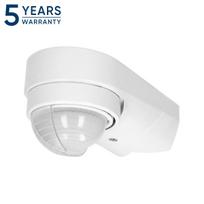 Apsaugos sistemos // Judesio jutikliai // Czujnik ruchu 240st. IP65, 1200W, 2 sensory, 3 rodzaje montażu, biały