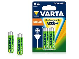 Akumuliatoriai ir baterijos // AA, AAA ir kitų dydžių baterijos, įkrovikliai – galima užsakyti // 1x Akumulator R-06 AA 800mAh NiMH Varta solar
