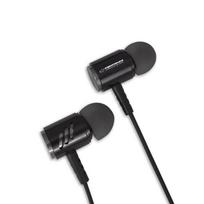 Ausinės // Headphones => In-Ear // EH207KS Esperanza słuchawki douszne metalowe z mikrofonem eh207 czarno-srebrne