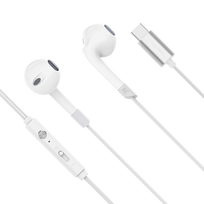 Ausinės // Ausinė su mikrofonu // Słuchawki douszne z mikrofonem na USB-C Kruger&Matz C2 białe