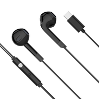 Ausinės // Ausinė su mikrofonu // Słuchawki douszne z mikrofonem na USB-C Kruger&Matz C2 czarne