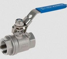 Lodveida ventilis S.S. AISI316, 1/2" BSP, F-F PN63 Lodveida ventilis AISI 316 FF, garš rokturis