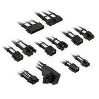 Kolink Core Pro Braided Cable Extension Kit 12V-2x6 Type 1 - Jet Black/Brilliant White