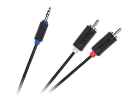 TV, SAT, HDMI, DVI kabeliai ir priedai // HDMI, DVI, AUDIO jungiamieji laidai ir priedai // Kabel Jack 3.5-2RCA 5m cabletech standard