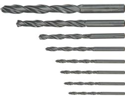 Gręžtuvai, suktuvai, perforatoriai // Priedai malūnėliams, gręžtuvams ir suktuvams // Wiertła do metalu HSS, 3.0-10.0 mm, zestaw 8 szt.