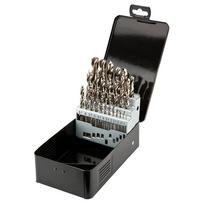 Gręžtuvai, suktuvai, perforatoriai // Priedai malūnėliams, gręžtuvams ir suktuvams // Wiertła do metalu HSS-Co 1.0-13.0 mm, zestaw 25 szt.