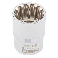 Įrankiai ir matavimo prietaisai // Rankiniai įrankiai ir rankinių įrankių komplektai // Nasadka Spline 1/2", 20 mm