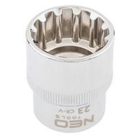 Įrankiai ir matavimo prietaisai // Rankiniai įrankiai ir rankinių įrankių komplektai // Nasadka Spline 1/2", 23 mm