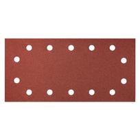 Įrankiai ir matavimo prietaisai // Smėlipopierius | Šlifavimo ir poliravimo abrazyvai // Papier ścierny na rzep 115 x 230 mm, K180, 5 szt., z otworami