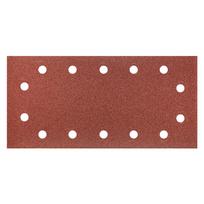Įrankiai ir matavimo prietaisai // Smėlipopierius | Šlifavimo ir poliravimo abrazyvai // Papier ścierny na rzep 115 x 230 mm, K100, 5 szt., z otworami