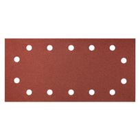 Įrankiai ir matavimo prietaisai // Smėlipopierius | Šlifavimo ir poliravimo abrazyvai // Papier ścierny na rzep 115 x 230 mm, K240, 5 szt., z otworami