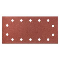 Įrankiai ir matavimo prietaisai // Smėlipopierius | Šlifavimo ir poliravimo abrazyvai // Papier ścierny na rzep 115 x 230 mm, K120, 5 szt., z otworami