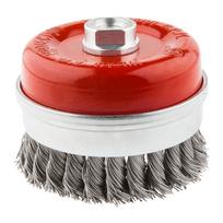 Gręžtuvai, suktuvai, perforatoriai // Priedai malūnėliams, gręžtuvams ir suktuvams // Szczotka druciana doczołowa wzmacniana 100 mm x M14, INOX