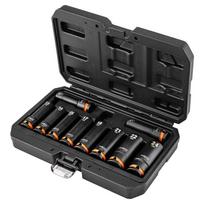 Įrankiai ir matavimo prietaisai // Rankiniai įrankiai ir rankinių įrankių komplektai // Nasadki udarowe 1/2", 10-24 mm, zestaw 10 szt., CrMo