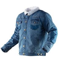 Batai, darbo drabužiai | Asmeninės apsaugos priemonės // Darbo, apsauginiai, aukšto matomumo drabužiai // Kurtka jeansowa ocieplana DENIM, rozmiar XL