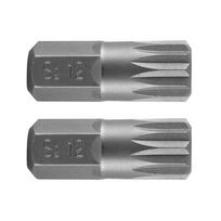 Įrankiai ir matavimo prietaisai // Rankiniai įrankiai ir rankinių įrankių komplektai // Końcówka Spline M12 x 30 mm, S2, 2 szt.