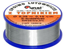 Įrankiai ir matavimo prietaisai // Lituokliai | Litavimo stotys // 9636#                Cyna 0,38/100g/spoiwo lc60-fsw26 cynel