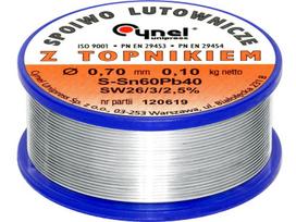 Įrankiai ir matavimo prietaisai // Lituokliai | Litavimo stotys // 9632# Cyna 0,70/100g/spoiwo lc60-fsw26 cynel