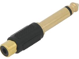 Jungtys // Different Audio, Video, Data connection plug and sockets // 3242#                Przejście: wtyk 6,3-gniazdo rca złote