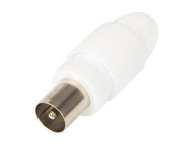 TV, SAT, HDMI, DVI kabeliai ir priedai // Konektori, aksesuāri un instrumenti koaksiālajiem kabeļiem // 1007#                Wtyk antenowy prosty duży hq
