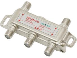 TV, SAT, HDMI, DVI kabeliai ir priedai // Konektori, aksesuāri un instrumenti koaksiālajiem kabeļiem // 77-124# Rozgałęźnik f: sve40-01 gn-4gn 5-2200mhz axing