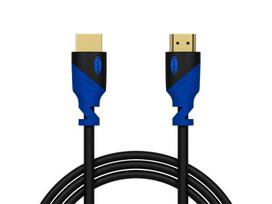 TV, SAT, HDMI, DVI kabeliai ir priedai // HDMI, DVI, AUDIO jungiamieji laidai ir priedai // 92-638# Przyłącze hdmi-hdmi blue proste 3m 4k`